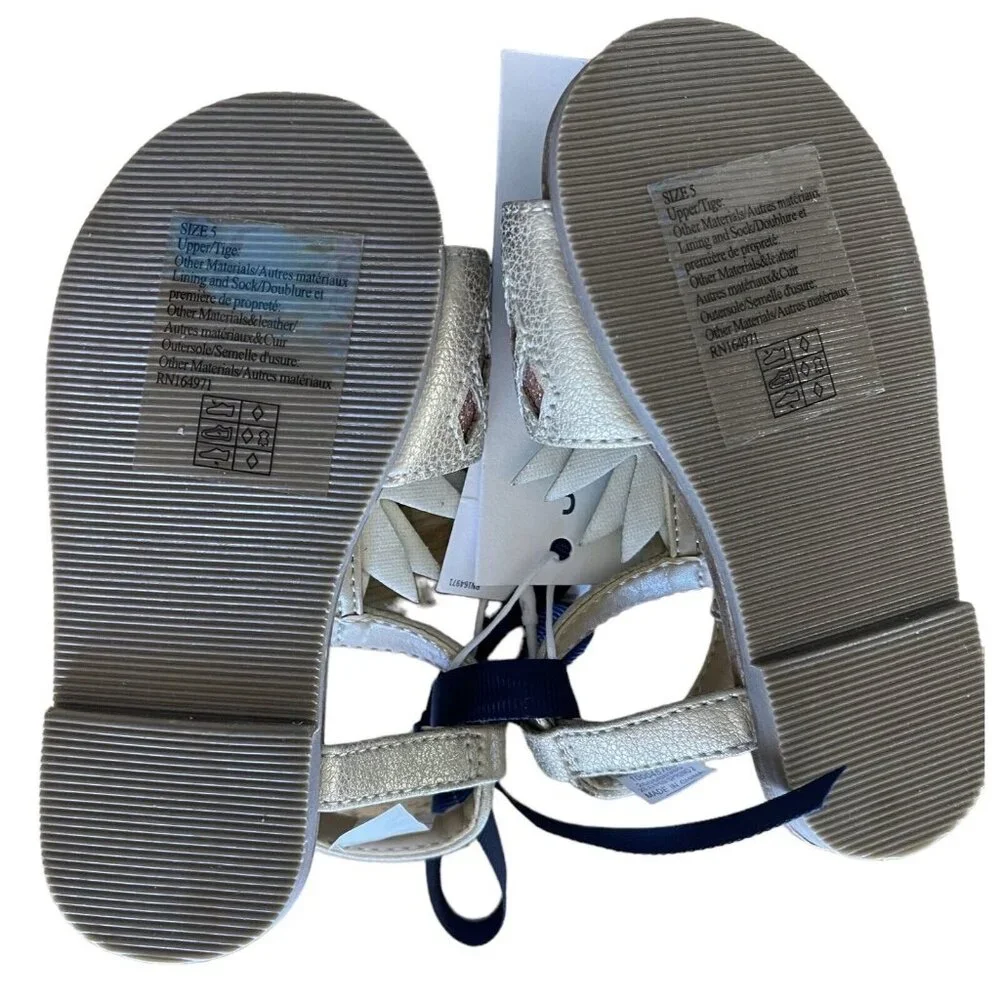 Janie And Jack Sandals‎ Girls Size 5 Pineapple Gold Green $59